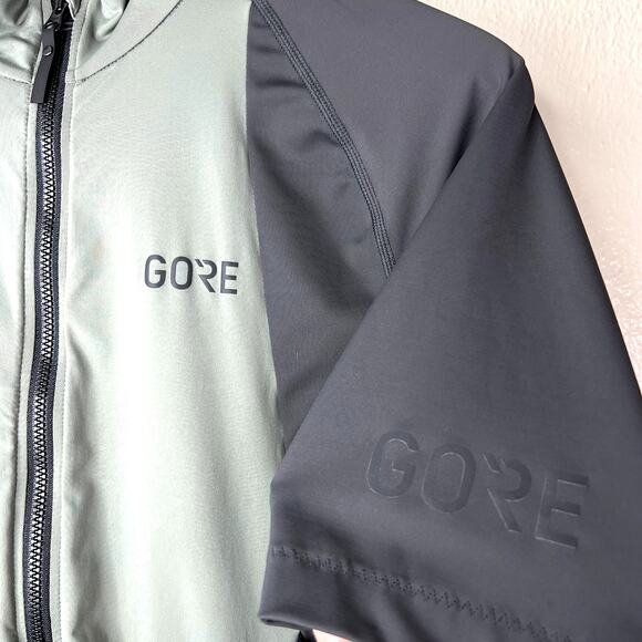 GORE Wear Phantom Short Sleeve Cycling Jersey Men's Large Gray Full Zip Pockets - Picture 3 of 7